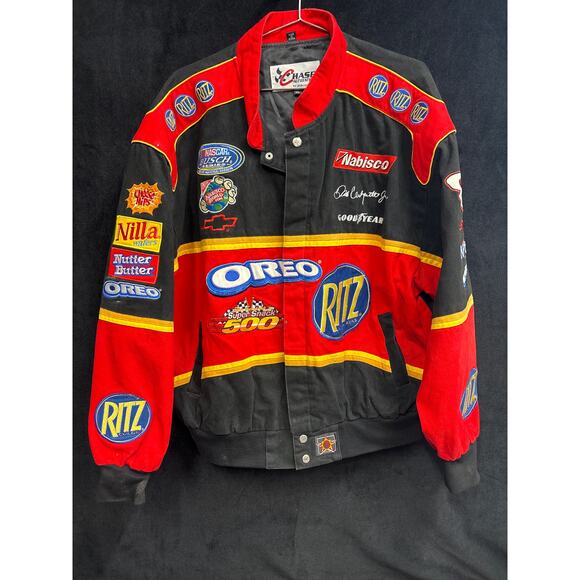 Chase Authentics Dale Earnhardt Jr Racing Jacket 100% Cotton - Picture 1 of 5
